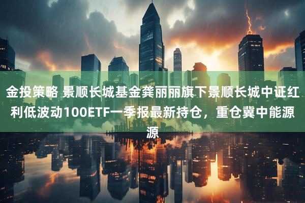 金投策略 景顺长城基金龚丽丽旗下景顺长城中证红利低波动100ETF一季报最新持仓，重仓冀中能源