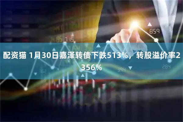 配资猫 1月30日嘉泽转债下跌513%，转股溢价率2356%