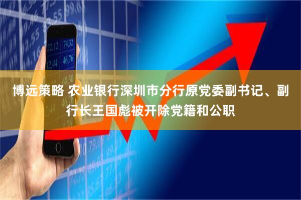 博远策略 农业银行深圳市分行原党委副书记、副行长王国彪被开除党籍和公职
